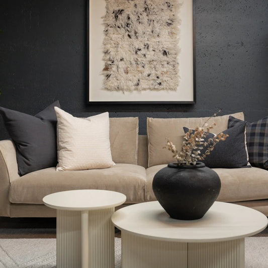 Charcoal Linen Pillow Cover