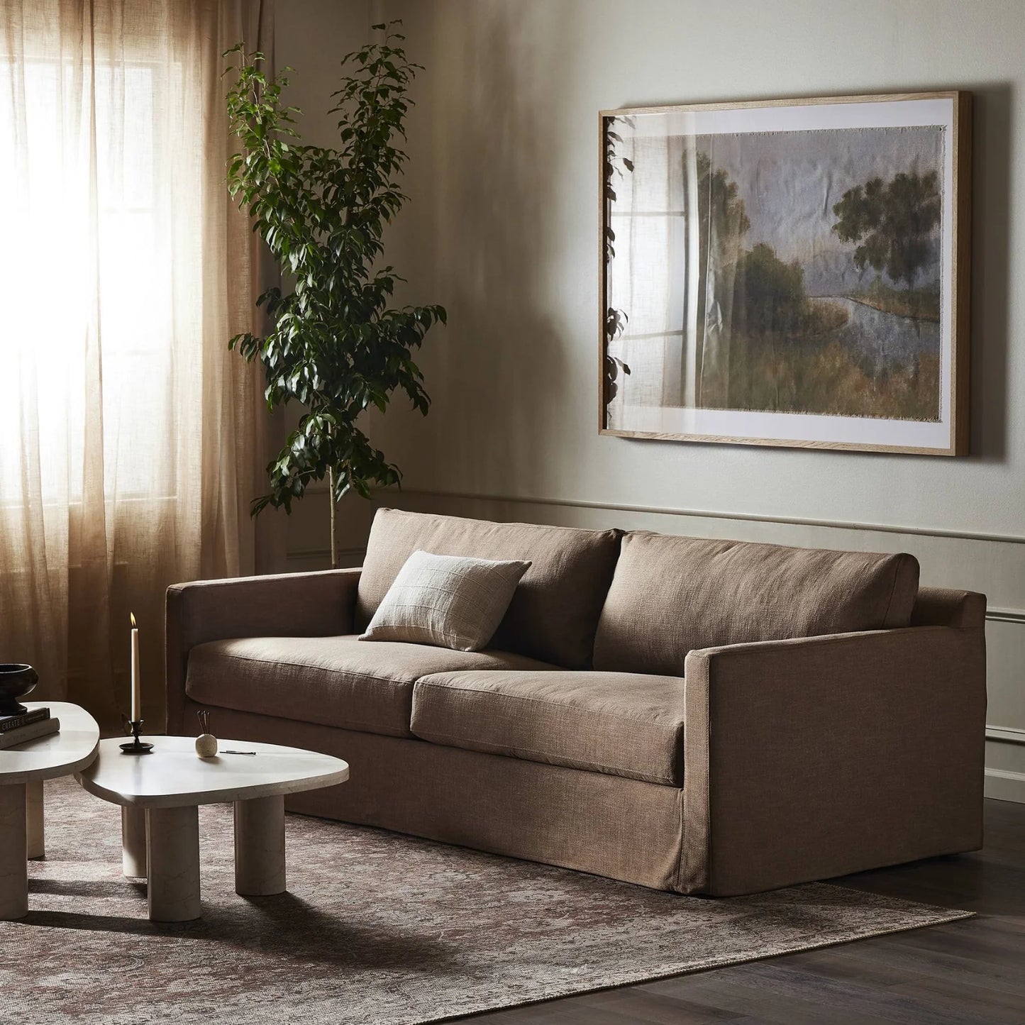 Halle 93" Slipcover Sofa