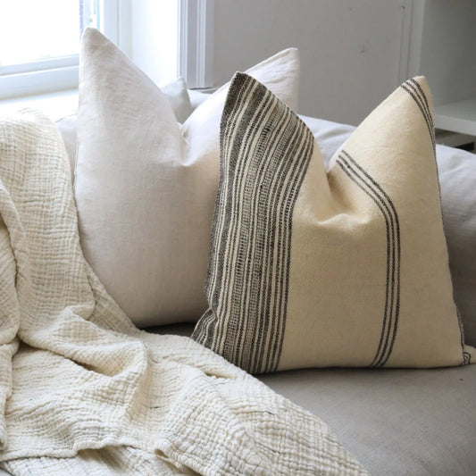 Cream Lucca Bhujodi Pillow Cover