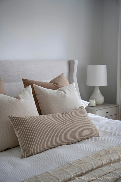 Latte Linen Pillow Cover