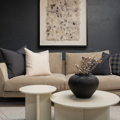Charcoal Linen Pillow Cover