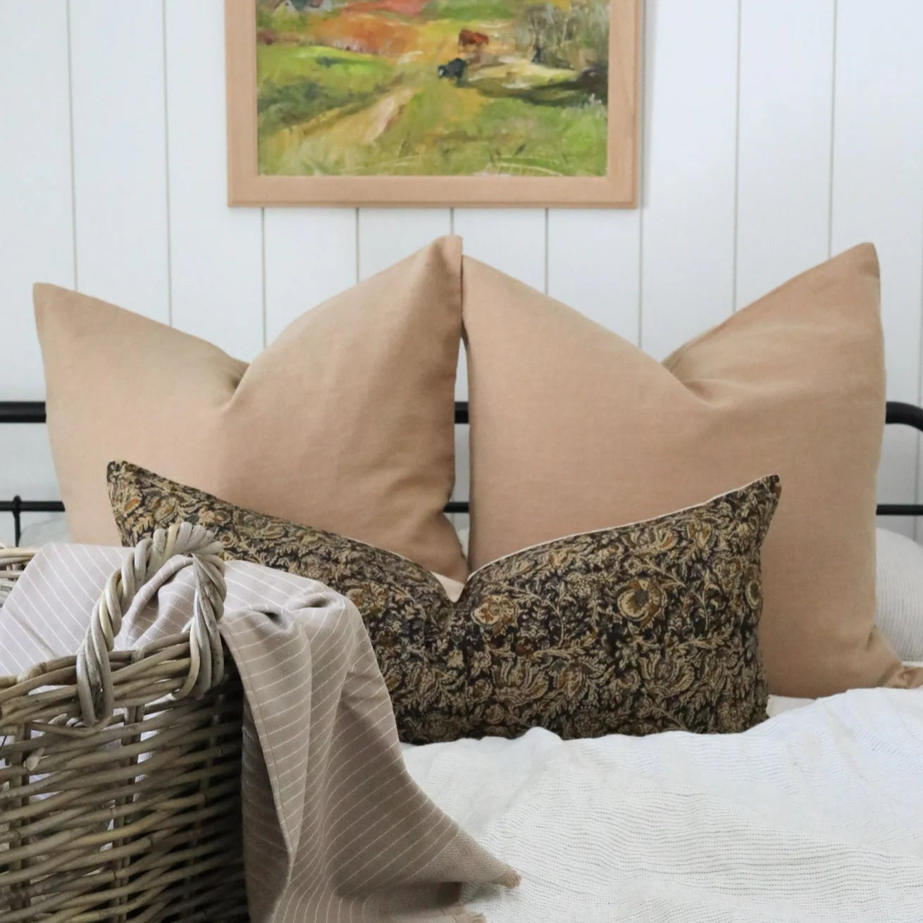 Latte Linen Pillow Cover
